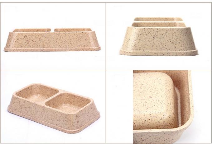 Doppia e colorata Sublimazione in bambù Grandi o Grandi Cani Pet Food&Water Bowl 2