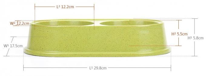 Doppia e colorata Sublimazione in bambù Grandi o Grandi Cani Pet Food&Water Bowl 3