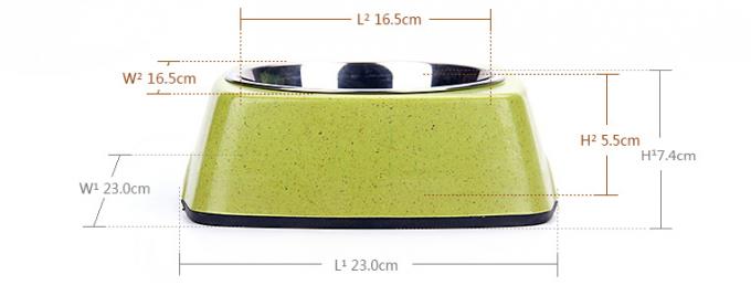 Bamboo di buona qualità e acciaio inossidabile Puro naturale Pet&Cat&Dog Food Bowl 5