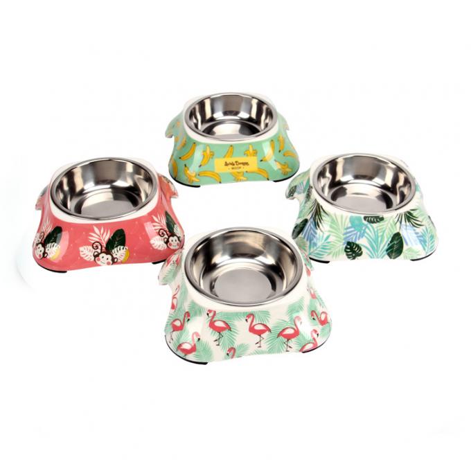 Al dettaglio Acciaio inossidabile Dog Bowl Pet Cat Dog Food Water Bowl 2