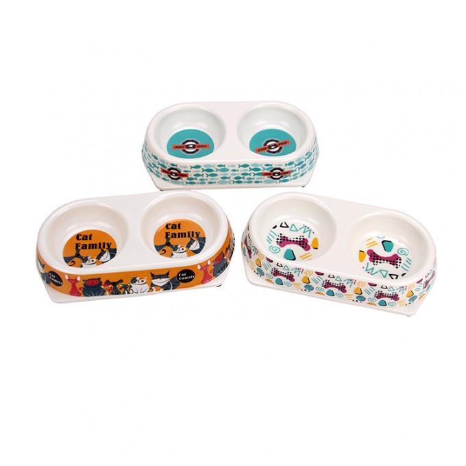 Disegno di moda ecologico doppio Bio Bamb&ugrave; Fibra Pet Bowl 1