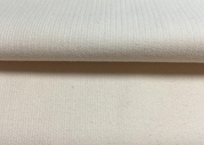 Bianco / Beige Comodo Stretch Tessuto Corduroy High End Abbigliamento Tessuto