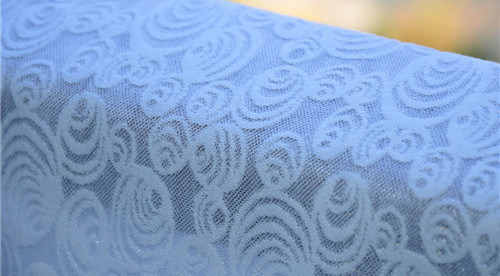 Tessuto da tappezzeria jacquard bianco per abiti da sposa, larghezza 57/58 pollici, OEM di marca FEDELE