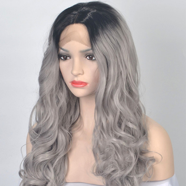 Linea naturale di capelli full lace parrucche per capelli umani con frangia / estensioni di capelli bagnati e ondulati abc