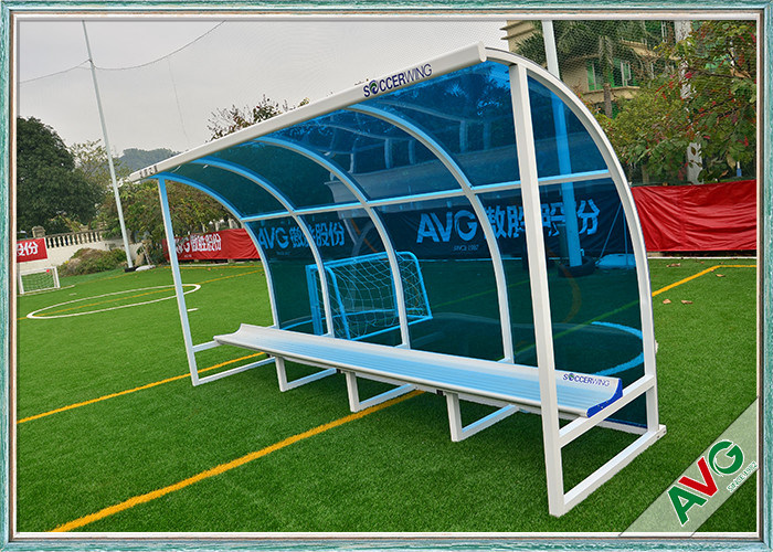 Calcio Subs Panca Calcio attrezzature da campo per all'aperto 8 posti Rifugio per squadre