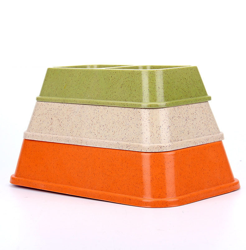 Doppia e colorata Sublimazione in bambù Grandi o Grandi Cani Pet Food&Water Bowl