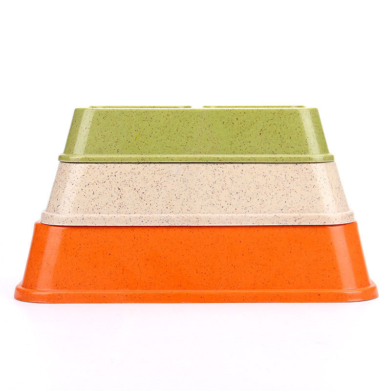 Doppia e colorata Sublimazione in bambù Grandi o Grandi Cani Pet Food&Water Bowl