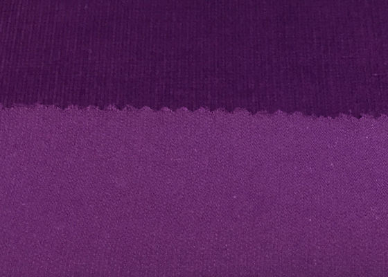 Tessuto di corduroy viola stretch tessuto traspirante / vestito