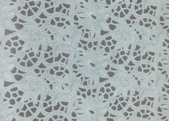 Materiali di tessuto per tappezzeria verde / bianco fiore / farfalla Jacquard