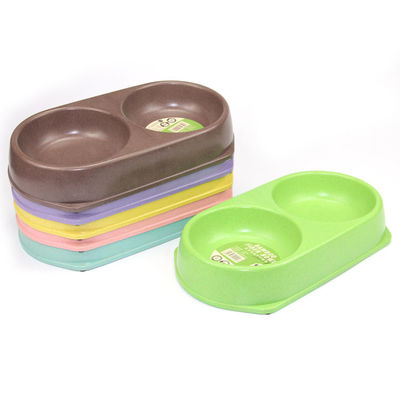 Professionale fatto colorato attraente Bambù Pet Feeder Bowl