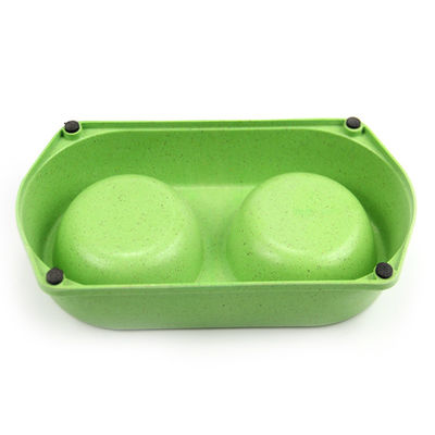 Professionale fatto colorato attraente Bambù Pet Feeder Bowl