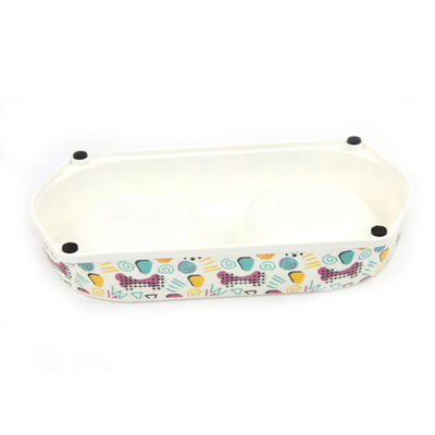 Disegno di moda ecologico doppio Bio Bambù Fibra Pet Bowl